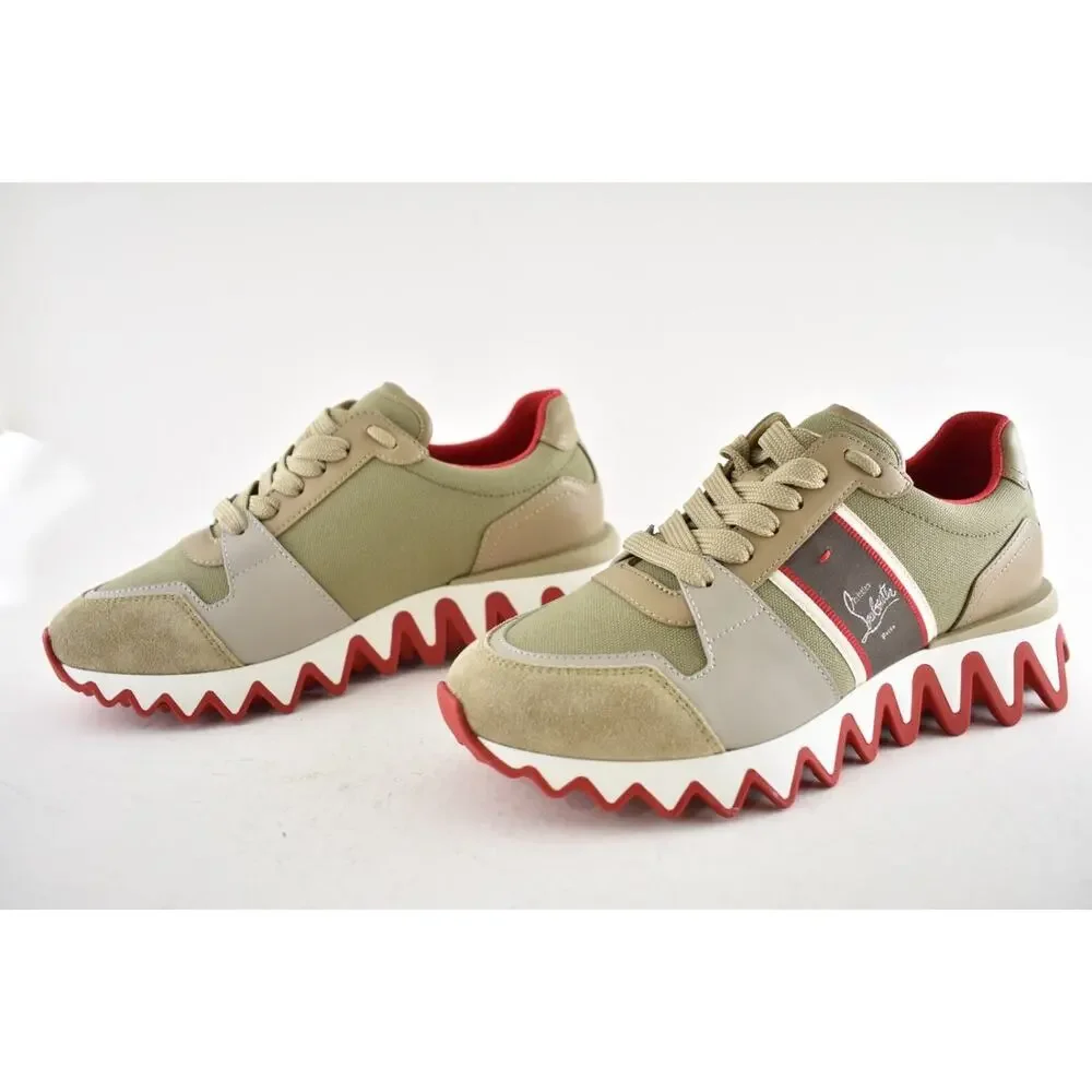 Christian Louboutin Nastroshark Donna Flat Saharienne Platform LowTop Sneaker 41
